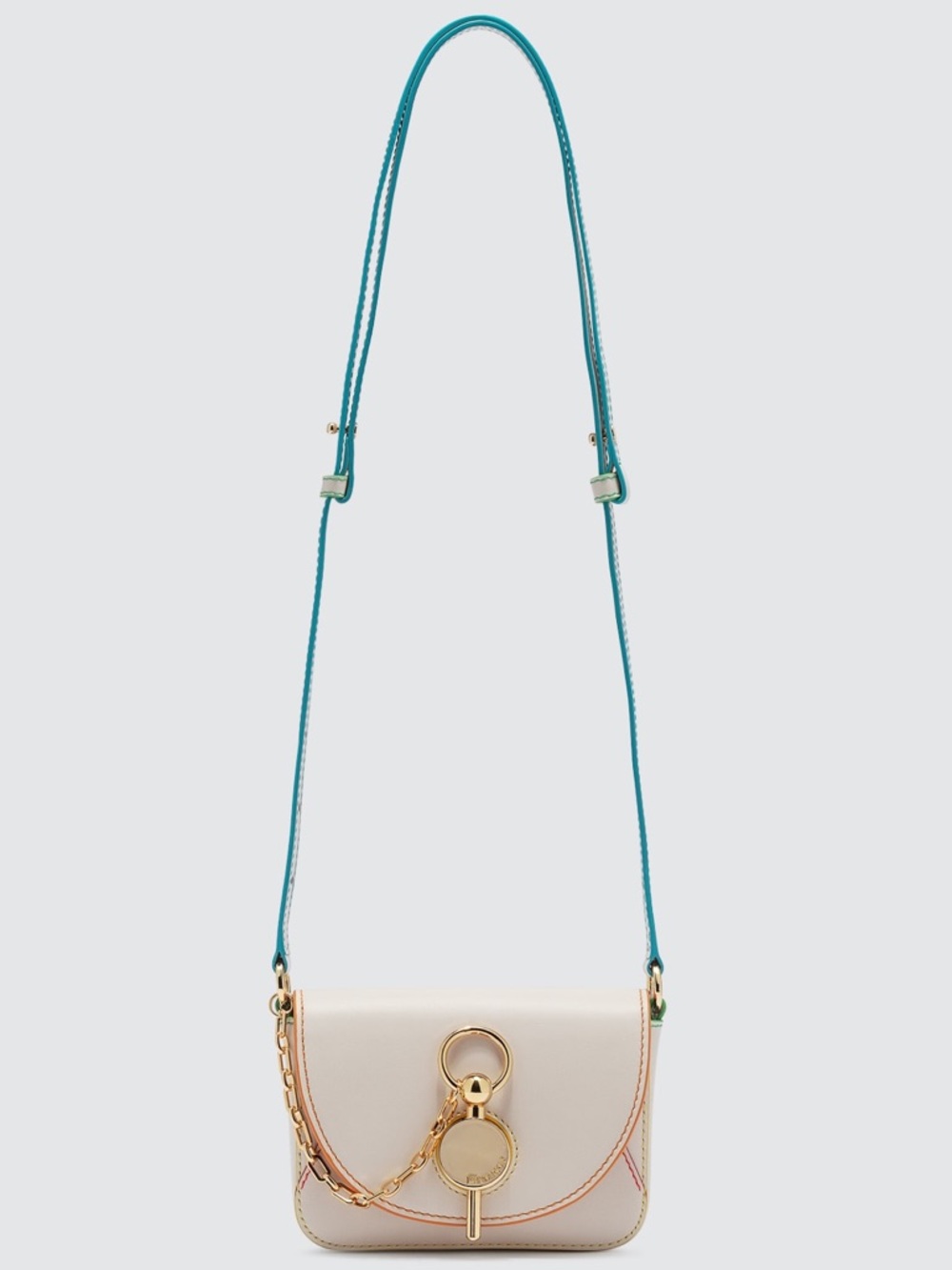 J.W. ANDERSON MIDI KEYTS LEATHER CROSSBODY BAG